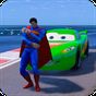 Superheroes Cars Lightning: Top Speed Racing Games apk icon