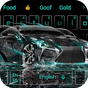 Rainwater Luxury Speeding Car Keyboard Theme APK