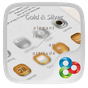 Gold&Silver GO Launcher Theme apk icon
