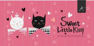 Gambar Sweet little kitty Atom theme 