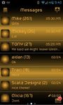 Captura de tela do apk GO SMS PRO GOLD GRADIENT THEME 2