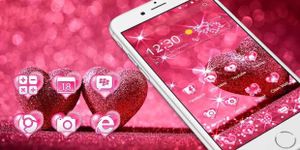 Gambar Pink Love Diamond Heart 