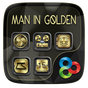 Man In GoldenGO Launcher Theme APK