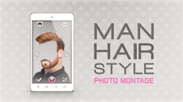 Man Haarstijl Foto-Editor afbeelding 1