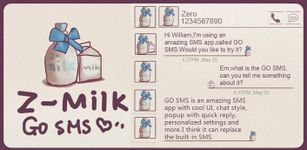 ZMilk GO SMS THEME Bild 