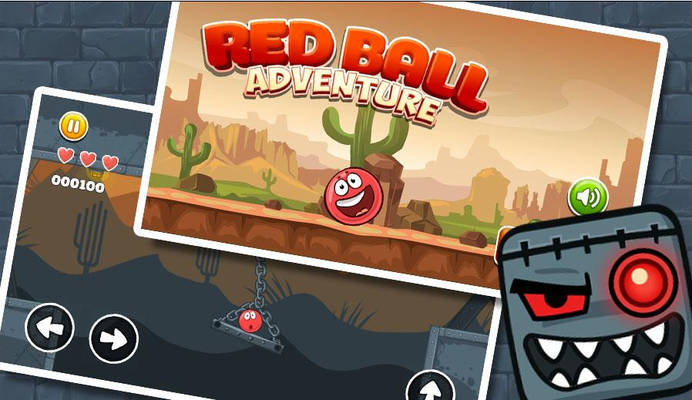 red bounce ball game