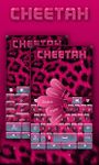 Pink Cheetah GO Keyboard Theme imgesi 