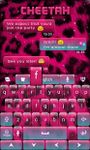 Pink Cheetah GO Keyboard Theme imgesi 2