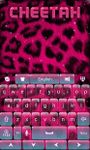 Pink Cheetah GO Keyboard Theme imgesi 4