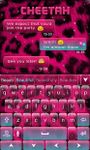 Pink Cheetah GO Keyboard Theme imgesi 5