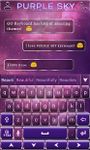 Purple Sky GO Keyboard Theme imgesi 3