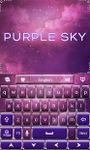 Purple Sky GO Keyboard Theme imgesi 4