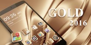 Imagine Gold2016 GO Launcher Theme 4