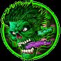 Green Zombie Skull Graffiti Keyboard  Theme APK