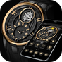 Thème de montre de luxe en or noir APK