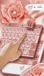Pink Rose Gold Keyboard Theme image 1