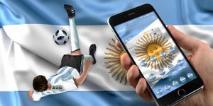 Gambar Tema Sepak Bola Argentina 3D 3