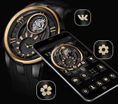 Gold Black Luxury Watch Theme image 2