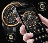 Thème de montre de luxe en or noir image 4