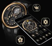 Gold Black Luxury Watch Theme image 5