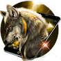 Golden Noble Wolf Theme APK icon