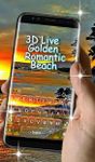Live 3D Golden Beach Keyboard Theme image 2