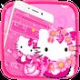 Tema Cute Kitty Pink Cat APK