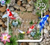 Картинка 8 Koi Fish 3D Keyboard Theme With Animation 
