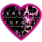 Ícone do apk Sparkling Purple Heart Keyboard Theme