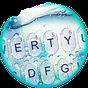 Blue Glass Water Drops Keyboard Theme apk icon