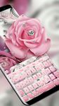 Imagen 3 de teclado Silver Glitter Diamond Rose Keyboard Tema