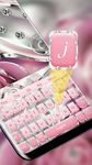 Imagen 4 de teclado Silver Glitter Diamond Rose Keyboard Tema