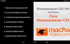 Dreamweaver CS5 101 ekran görüntüsü APK 3