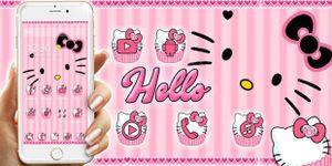 Gambar Hello Princess Kitty Pink Cute Cartoon Theme 7