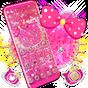 Ikon apk Lovely Pink Kitty Diamond Glitter Bowknot Theme
