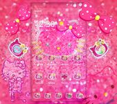 Gambar Lovely Pink Kitty Diamond Glitter Bowknot Theme 
