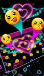 Colorful Neon Sparkling Heart Keyboard Theme image 3