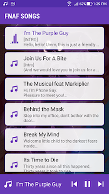 Lyrics Fnaf 1 2 3 4 5 6 Songs Free Apk Free Download For Android