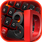 Teclado vermelho 3D preto APK