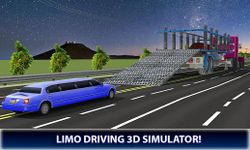 Limo Car Transporter Truck 3D image 14