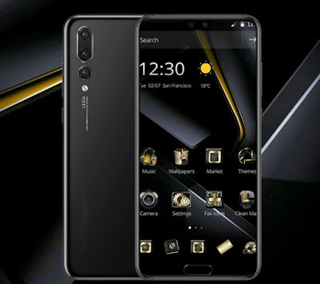 Download Gambar Wallpapers Black and Gold Huawei terbaru 2020