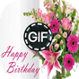 Kwiaty Animowane obrazy urodzinowe Gif APK