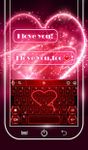 Картинка 1 Live Neon Red Heart Keyboard Theme