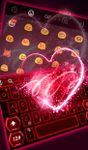 Картинка 2 Live Neon Red Heart Keyboard Theme