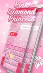 Pink Sparkling Diamond Princess Keyboard Theme 이미지 2