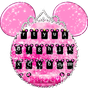 Pink Cute Minny Bowknot Keyboard Theme APK