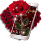 3D Love Red Rose Glitter Theme apk icono