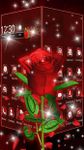 Imagen 1 de 3D Love Red Rose Glitter Theme