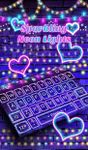 Sparkling Neon Light Keyboard Theme capture d'écran apk 4