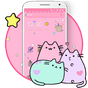 Pusheen Cat Lovely Pink Theme APK